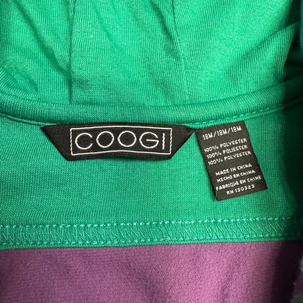 Toddler Coogi Track Jacket Australia Full Zip Purple Black‎ EUC Baby 18 months